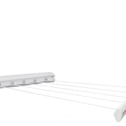 Clearance Leifheit Rollfix 210 Longline Vægmonteret tørrestativ Hvid