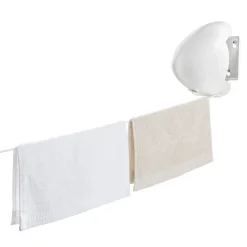 Online Leifheit Rollfix Single 80 Longline Vægmonteret tørrestativ Hvid