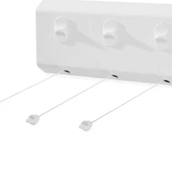 Online Leifheit Rollfix Triple 150 Longline Vægmonteret tørrestativ Hvid