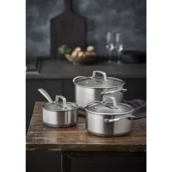 Clearance Pillivuyt Gourmet Roya Gryde med glaslåg Stål