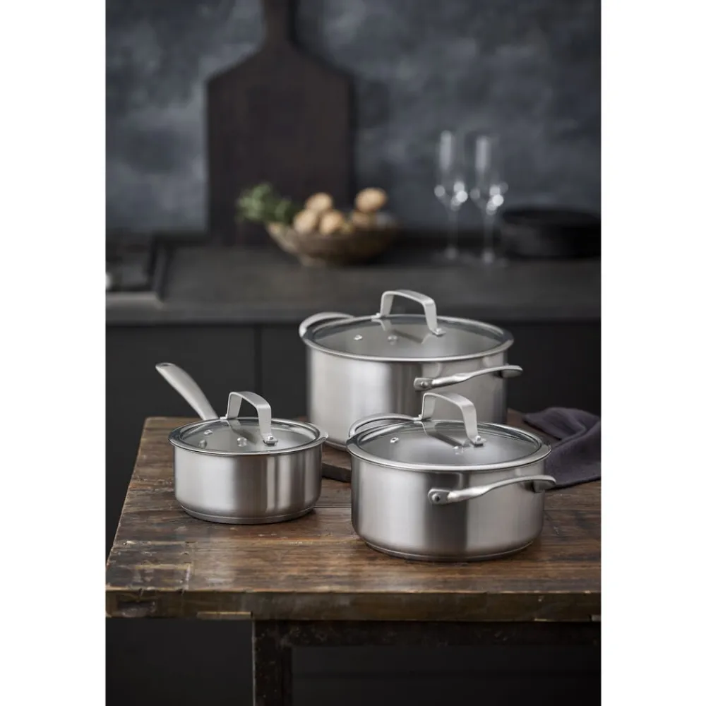 Clearance Pillivuyt Gourmet Roya Gryde med glaslåg Stål