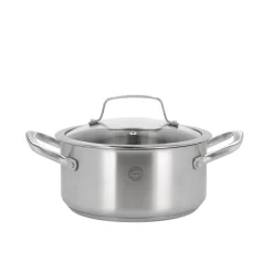 Clearance Pillivuyt Gourmet Roya Gryde med glaslåg Stål