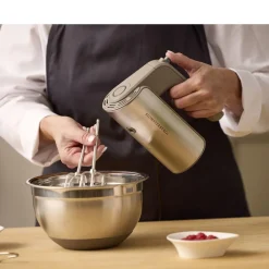 Best Blomsterbergs Røreskål m. silikonebund Latte