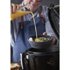 HOLM Rund Silikoneform til airfryer Grå