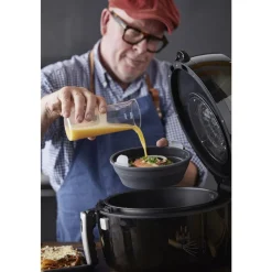 HOLM Rund Silikoneform til airfryer Grå