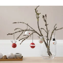 Hoptimist Santa Claus Bumble Juleophæng 2 stk. Red