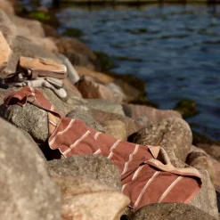 Clearance Zone Denmark Sauna Badehåndklæde Terracotta/Camel/Lupine