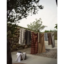 Hot Zone Denmark Sauna Badehåndklæde SoftGrey/Eucalyptus/Terracotta