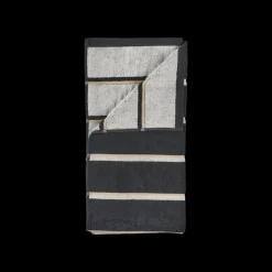 Sale Zone Denmark Sauna Badehåndklæde Black/Soft Grey/Camel