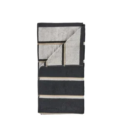 Sale Zone Denmark Sauna Badehåndklæde Black/Soft Grey/Camel