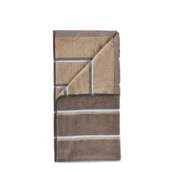 Discount Zone Denmark Sauna Badehåndklæde Taupe/Camel/Sky Blue