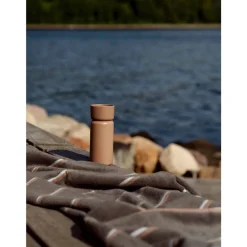 Discount Zone Denmark Sauna Badehåndklæde Taupe/Camel/Sky Blue