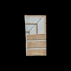 Outlet Zone Denmark Sauna Håndklæde Camel/Ice Blue/Olive Green