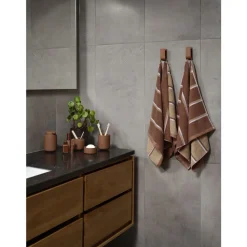 Zone Denmark Sauna Håndklæde Terracotta/Camel/Lupine