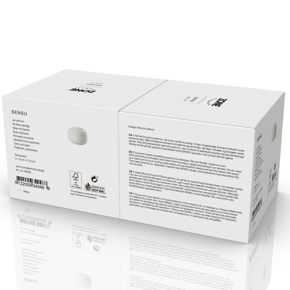 New Zone Denmark Sensu Krukke 2 dele White