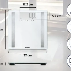New Soehnle Shape Sense Control 200 Kropsanalysevægt Hvid