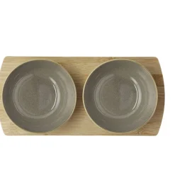 New Villa Collection Shoku Bambusbakke med 2 skåle Warm Brown