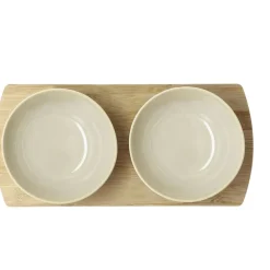 Best Villa Collection Shoku Bambusbakke med 2 skåle Soft Beige