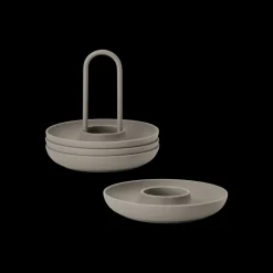 New Zone Denmark Singles Æggebæger 5 dele Taupe