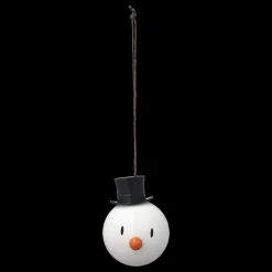 Discount Hoptimist Snowman Juleophæng 2 stk. White