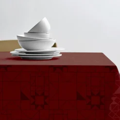 Clearance Södahl Star Damask Akryldug m. antislip Red