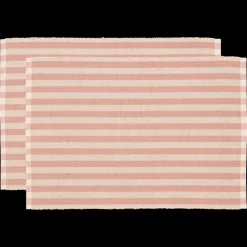 Discount Södahl Statement Stripe Dækkeserviet 2 stk. Rose