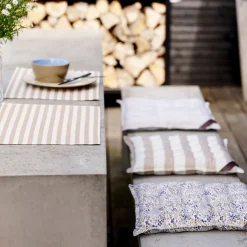 New Södahl Statement Stripe Dækkeserviet 2 stk. Beige
