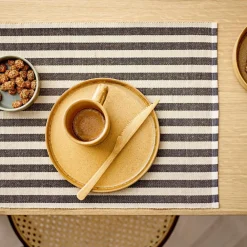 Outlet Södahl Statement Stripe Dækkeserviet 2 stk. Ash