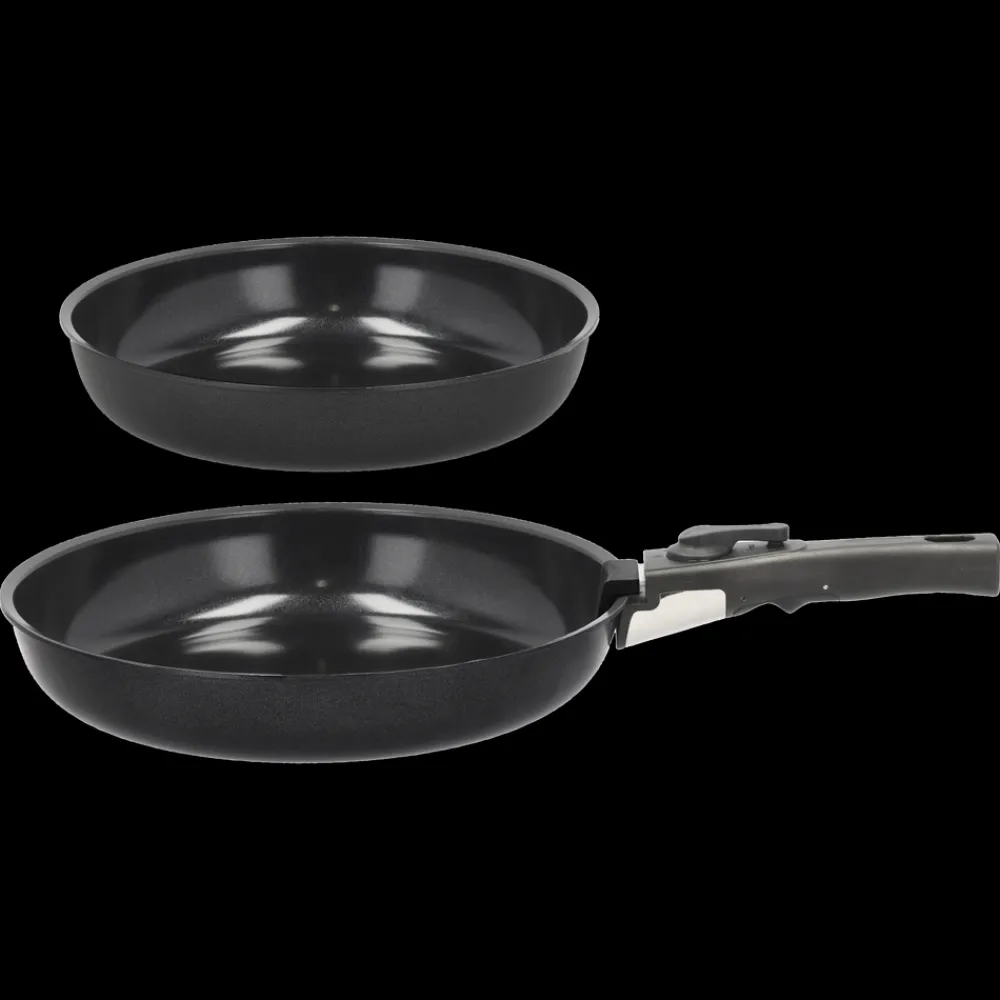 HOLM Stegepandesæt aftagel. håndtag Sort