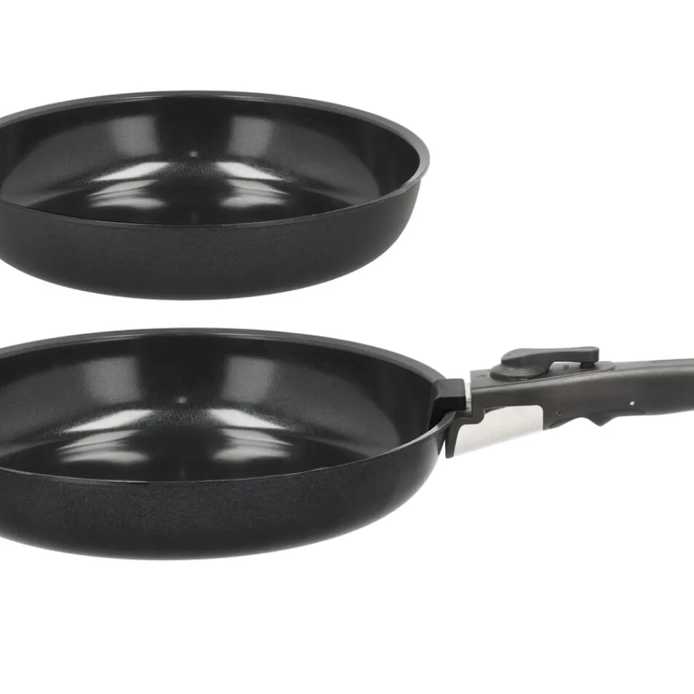 HOLM Stegepandesæt aftagel. håndtag Sort