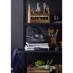 HOLM Stegepandesæt aftagel. håndtag Sort