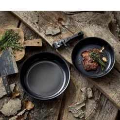 HOLM Stegepandesæt aftagel. håndtag Sort