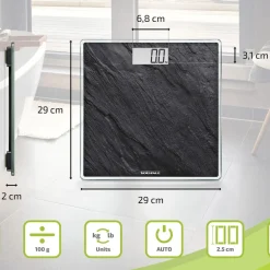 Outlet Soehnle Style Sense Compact 300 Personvægt Skifergrå