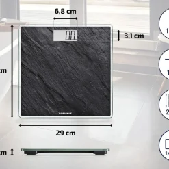 Outlet Soehnle Style Sense Compact 300 Personvægt Skifergrå