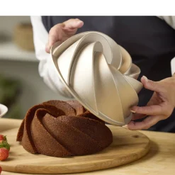 New Blomsterbergs Swirl Bundt-kageform Rose gold