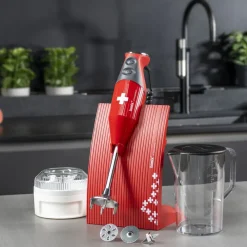 Bamix Swissline Stavblender 200 watt R&oslash;d