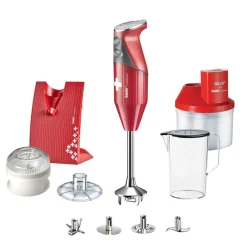 Sale Bamix Swissline Superbox Stavblender 200 watt R&oslash;d