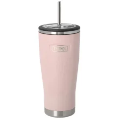 Hot Thermos Termokrus med sugerør Lyser&oslash;d