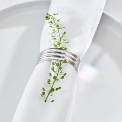 Gense Thebe Edition 2024 Servietring 4 stk. Blankt stål