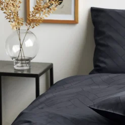 Outlet Södahl organic Tiles Sengetøj Ink blue