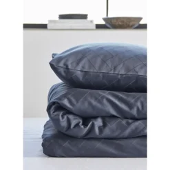 Outlet Södahl organic Tiles Sengetøj Ink blue