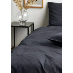 Outlet Södahl organic Tiles Sengetøj Ink blue