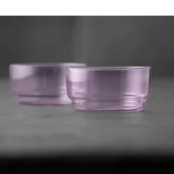Hot Lyngby Glas Torino Skål 2 stk. Pink