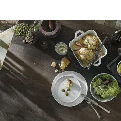 New Pillivuyt Toulouse Tallerken flad lige kant Hvid