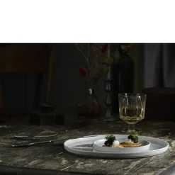 New Pillivuyt Toulouse Tallerken flad lige kant Hvid