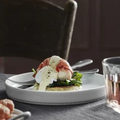 Clearance Pillivuyt Toulouse Tallerken lige kant Hvid