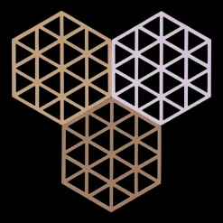 Best Zone Denmark Triangles Bordskåner 3 stk. Light Terracotta/Lupine/Almond