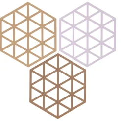 Best Zone Denmark Triangles Bordskåner 3 stk. Light Terracotta/Lupine/Almond