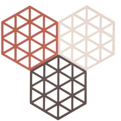 Online Zone Denmark Triangles Bordskåner 3 stk. Burned Red/Rose/Kalamata