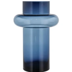 Hot Lyngby Glas Tube Vase Dark Blue